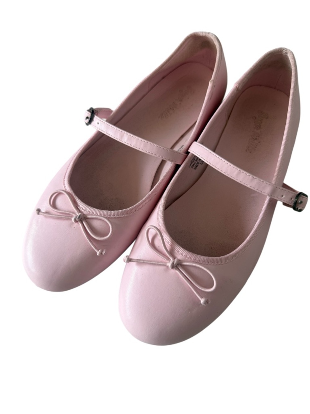 Sugar Thrills Womens Pink Mary Jane Ballet Flats size 10 runs small BIN#5